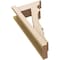 Ekena Millwork 5 1/2-in W x 12-in D x 24-in H Balboa Trad Rough Cedar Woodgrain TimberThane Outlooker, Primed Tan OUTUR055X12X24BOA04RCPR - alternate 2